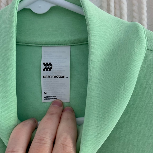 All in Motion Lime Green Quarter-Zip - Picture 3 of 3